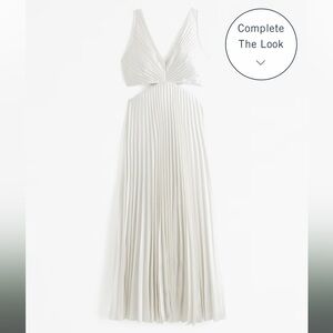 The A&F Giselle Pleated Cutout Maxi Dress (flawed)